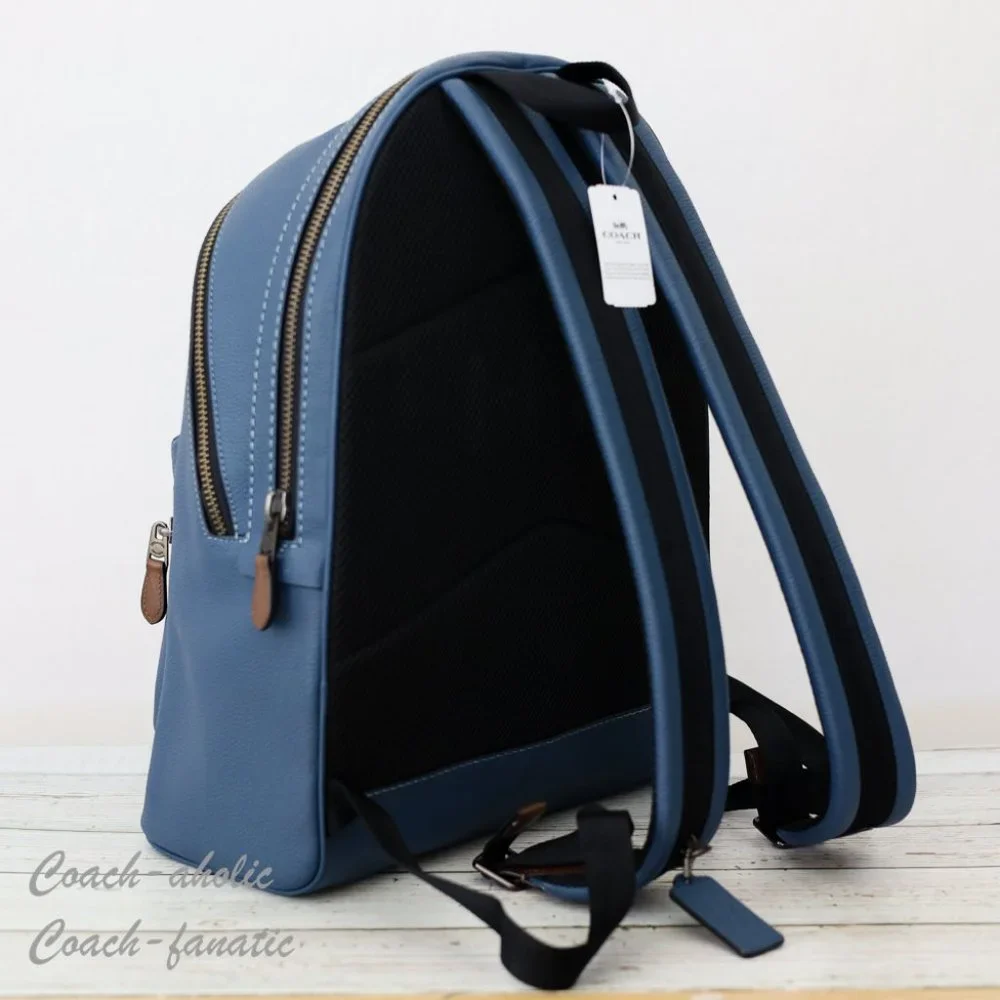 NWT 78564 Disney X Coach Academy Leather Backpack With Mickey in Denim - Picture 5 of 12